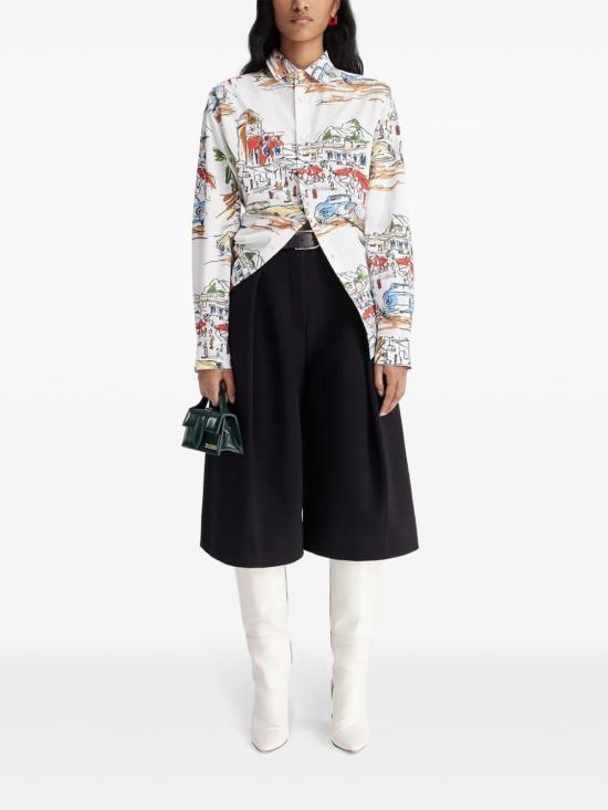 24FW 자크뮈스 셔츠 243SH077 1677 1HI PRINT CAPRI CARS WHITE - JACQUEMUS