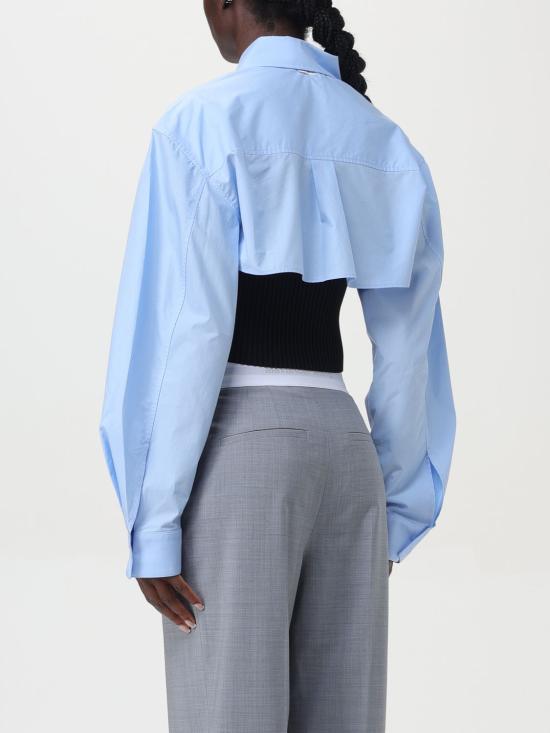 24FW 알렉산더 왕 블라우스 1KC3241063 986 Gnawed Blue - ALEXANDER WANG