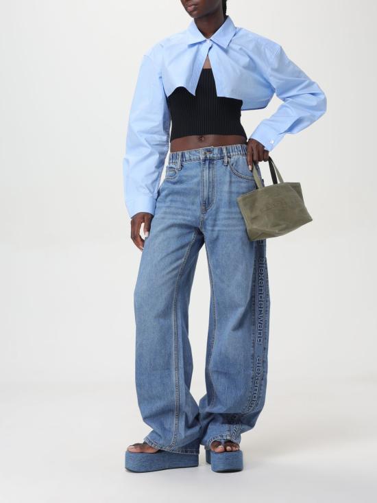 24FW 알렉산더 왕 데님 팬츠 4DC3244397 486 Blue - ALEXANDER WANG