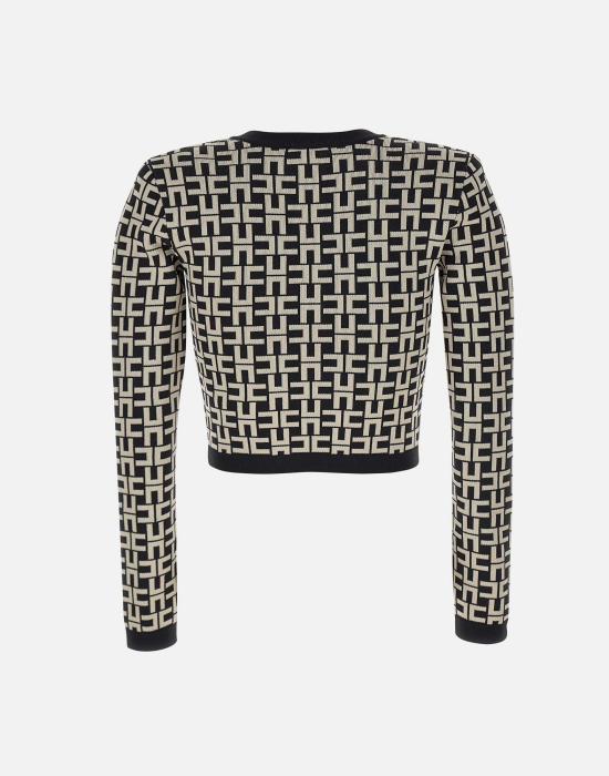  엘리자베타프랜치 가디건 MK24Z41E2 685 685 Nero Burro Nero Latte - ELISABETTA FRANCHI