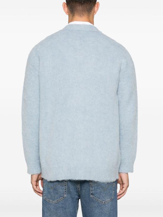 24FW 오트리 가디건 CRPM77 WB WOOL BLUE - AUTRY