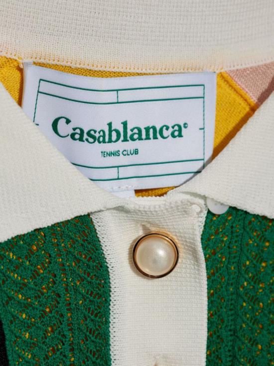  카사블랑카 폴로 티셔츠 WS24KW62101 MULTIPANEL GRAPHIC - CASABLANCA