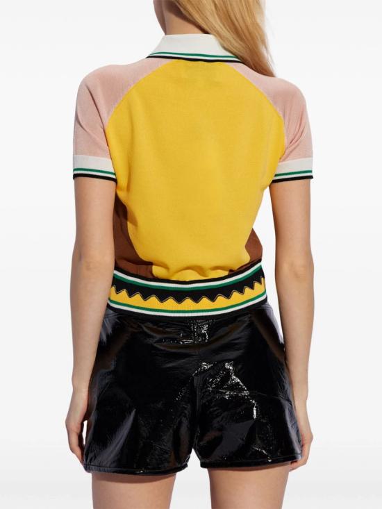  카사블랑카 폴로 티셔츠 WS24KW62101 MULTIPANEL GRAPHIC - CASABLANCA