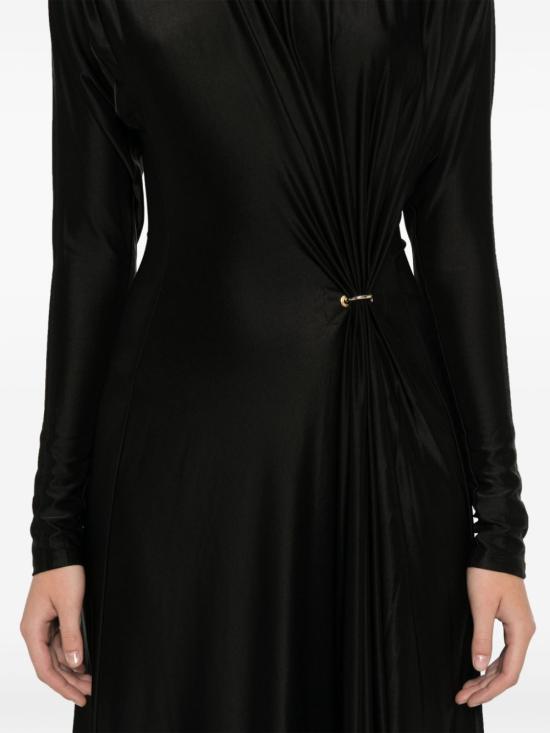 24FW 파코라반 롱 원피스 24AJRO892VI0267 P001 BLACK - PACO RABANNE