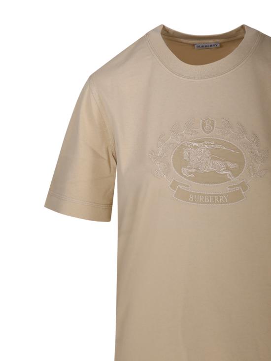 24FW 버버리 반팔 티셔츠 8093654 B8626 FLAX - BURBERRY