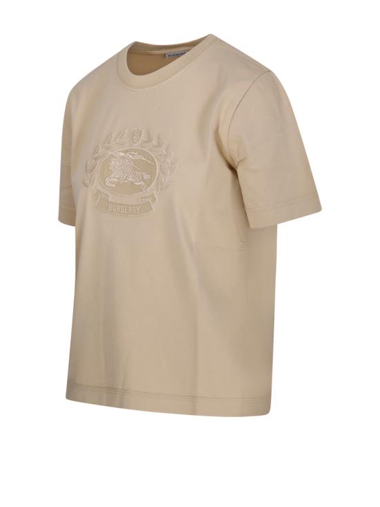 24FW 버버리 반팔 티셔츠 8093654 B8626 FLAX - BURBERRY