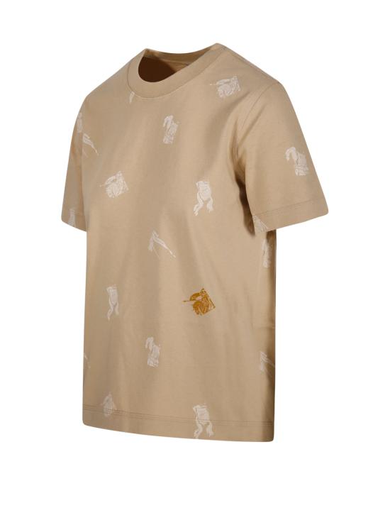 24FW 버버리 반팔 티셔츠 8092932 B8626 FLAX - BURBERRY