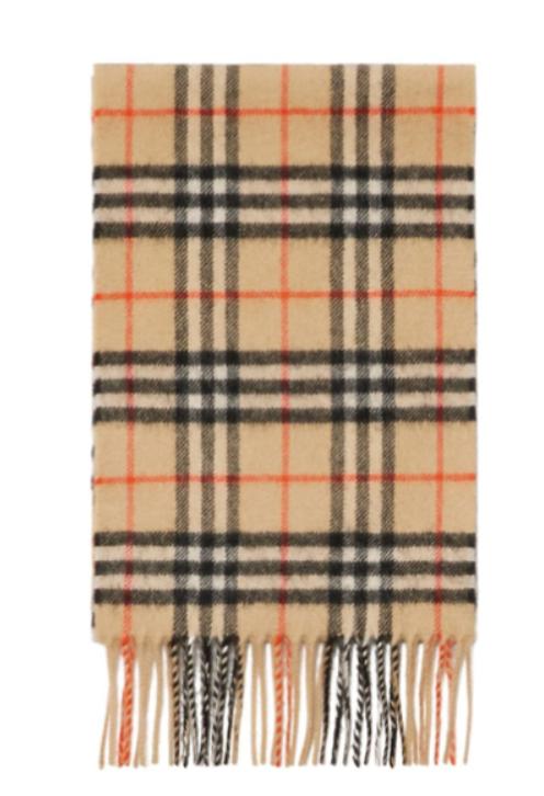 24FW [주니어] 버버리 스카프 8089369 B9368 Sand ip check - BURBERRY
