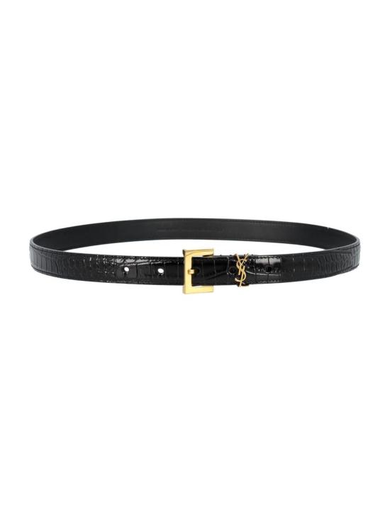  생로랑 레귤러 벨트 24P554465DND0J 1000 Black - SAINT LAURENT