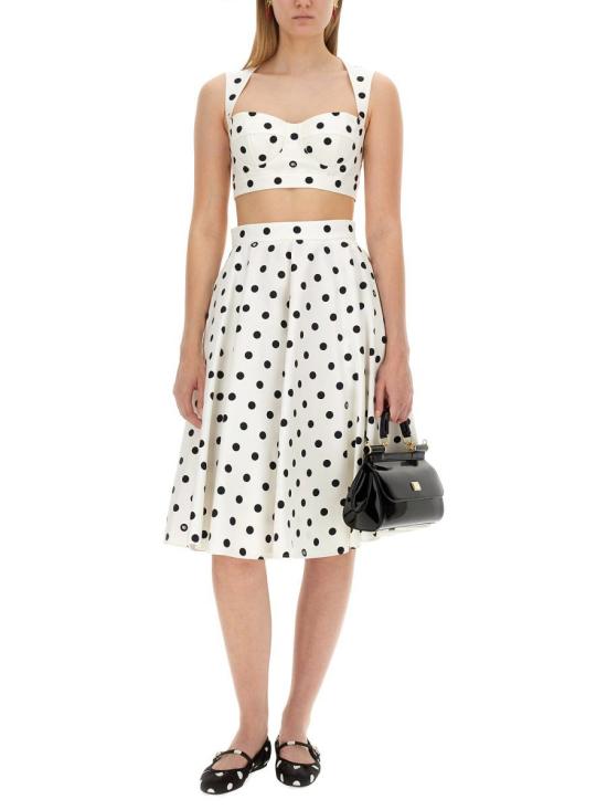 24FW 돌체앤가바나 민소매 티셔츠 F7AA7T FSFNMHWZRN WHITE - DOLCE & GABBANA