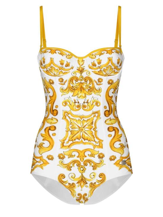 24FW 돌체앤가바나 원피스 수영복 O9A13J ONO19HG3TN YELLOW