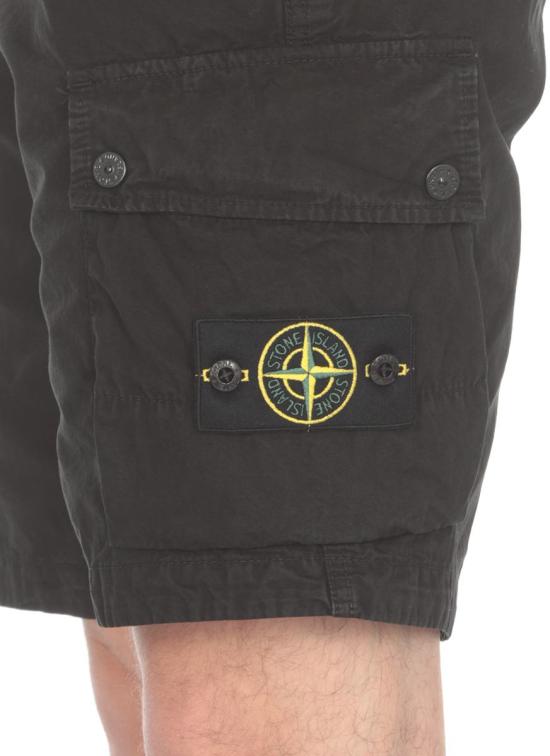  스톤 아일랜드 숏팬츠 MO8015L11WAA0129 Black - STONE ISLAND