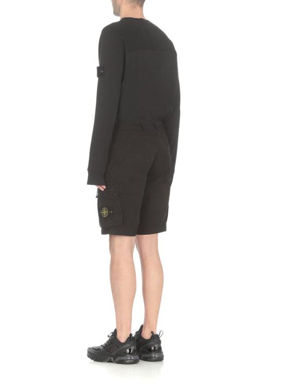  스톤 아일랜드 숏팬츠 MO8015L11WAA0129 Black - STONE ISLAND