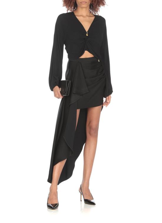  엘리자베타프랜치 미디 스커트 GO00942E2110 Black - ELISABETTA FRANCHI