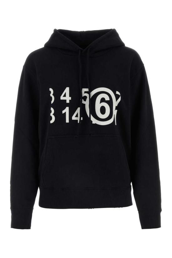 24FW MM6 메종마르지엘라 후드 티셔츠 S52GU0191S25537 900 Black
