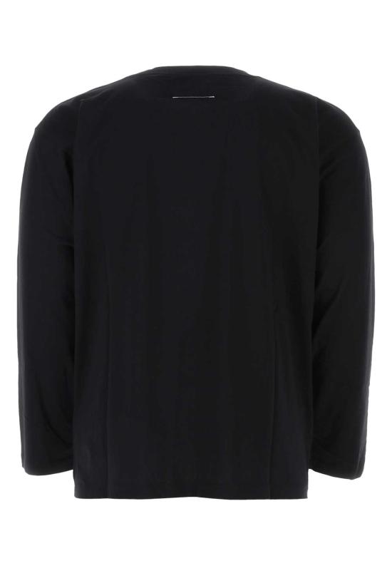 24FW MM6 메종마르지엘라 긴팔 티셔츠 S52GC0278S24312 900 Black - MM6 MAISON MARGIELA