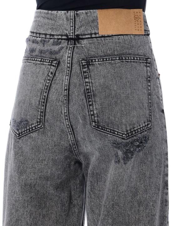 24FW MM6 메종마르지엘라 데님 스트레이트 팬츠 24AS52LA0241M35149 900 BLACK WASHED - MM6 MAISON MARGIELA