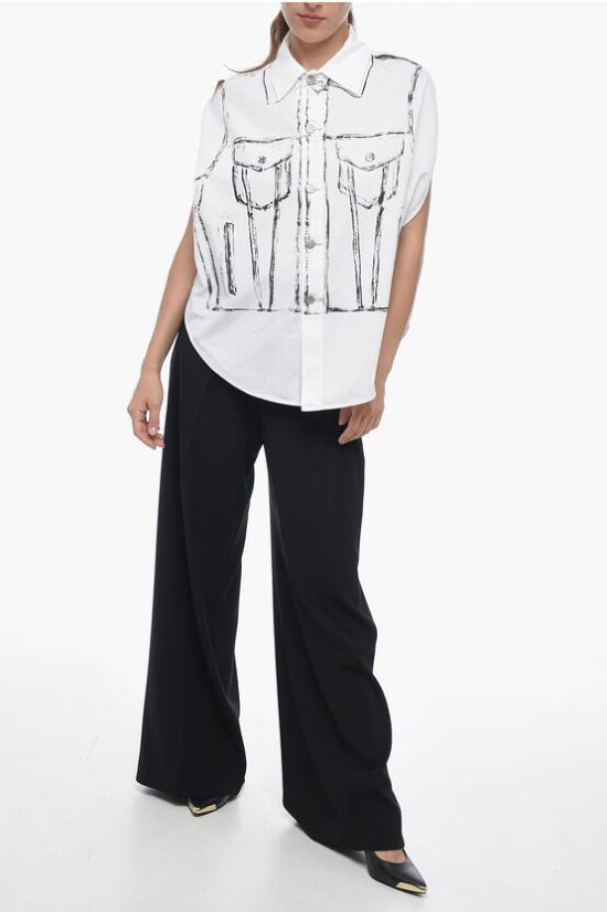  마르지엘라 셔츠 S32DL0212 S49818 100 White - MAISON MARGIELA