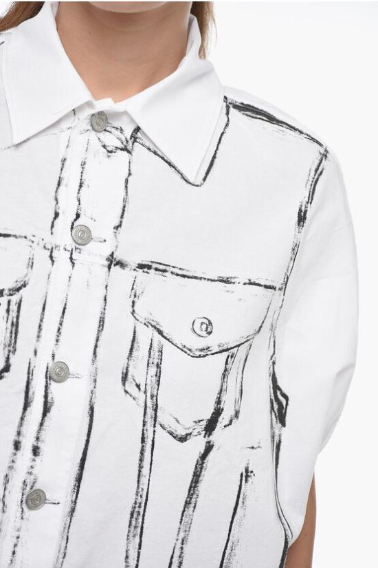  마르지엘라 셔츠 S32DL0212 S49818 100 White - MAISON MARGIELA