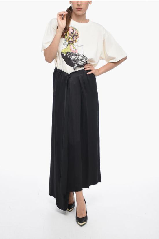  마르지엘라 롱 스커트 S62MI0006 S45399 900 Black - MAISON MARGIELA