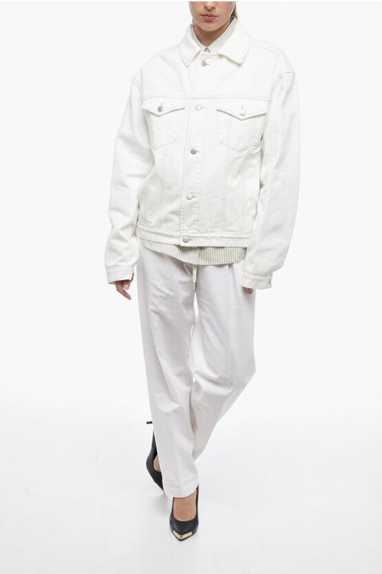  마르지엘라 데님 자켓 S51AM0428 S30642 101 White - MAISON MARGIELA