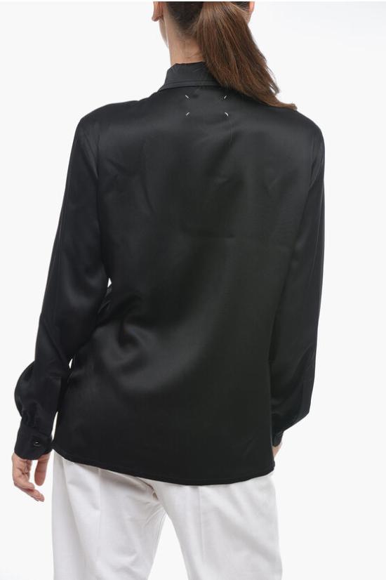  마르지엘라 셔츠 S51DL0348 S53203 900 Black - MAISON MARGIELA