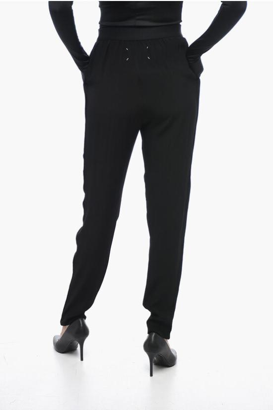  마르지엘라 크롭 팬츠 S51KA0528 S53677 900 Black - MAISON MARGIELA