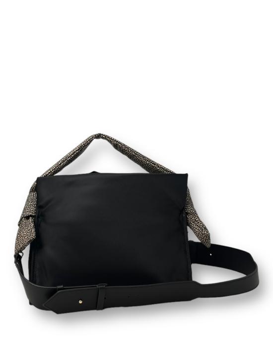  보르보네제 숄더백 933491AJ1 X80 naturale nero - BORBONESE