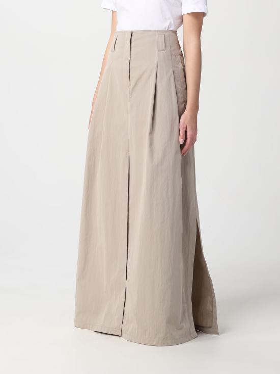  브루넬로 쿠치넬리 롱 스커트 ML180G3347 C8695 grano - BRUNELLO CUCINELLI