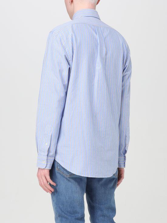  랄프 로렌 긴팔 셔츠 710928918 001 bianco blu - RALPH LAUREN