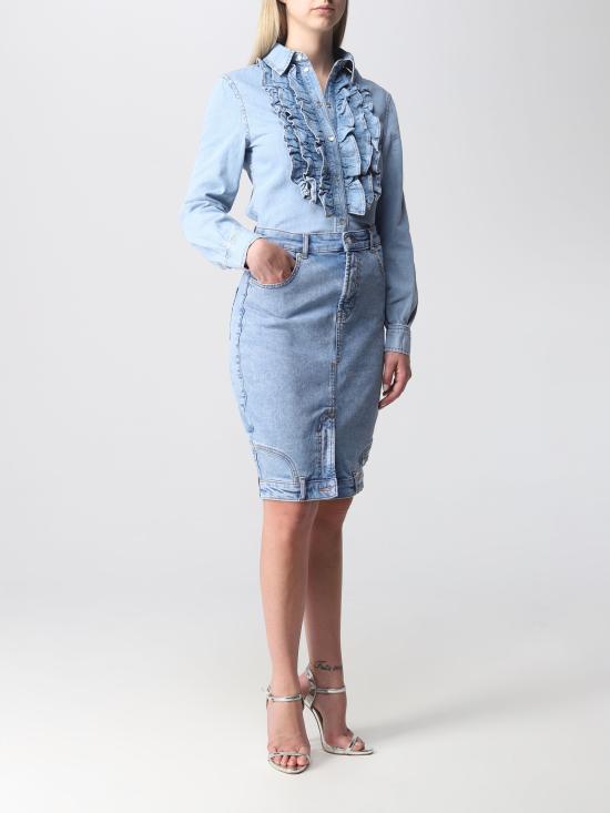  모스키노 데님 스커트 J01098238 1295 - MOSCHINO