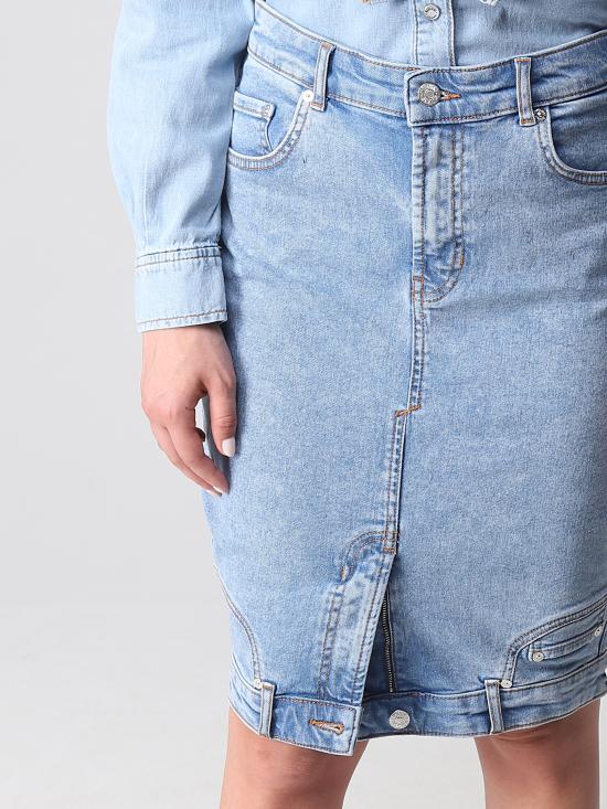  모스키노 데님 스커트 J01098238 1295 - MOSCHINO