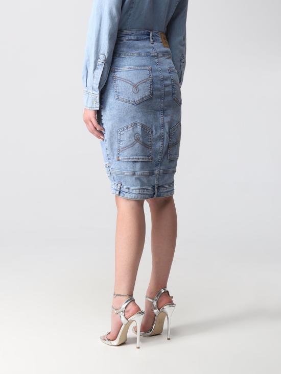  모스키노 데님 스커트 J01098238 1295 - MOSCHINO