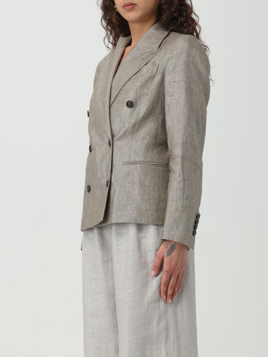  브루넬로 쿠치넬리 자켓 MH5672358 C002 marrone argento - BRUNELLO CUCINELLI