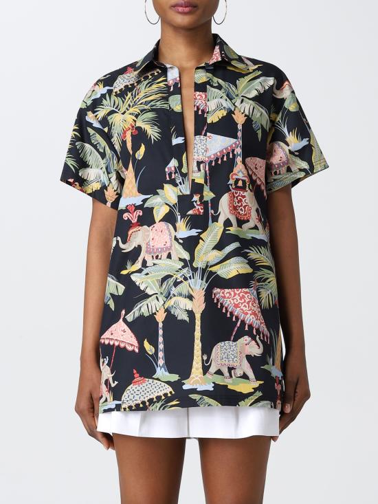  레드발렌티노 셔츠 XR0AAD256ET 0NO nero