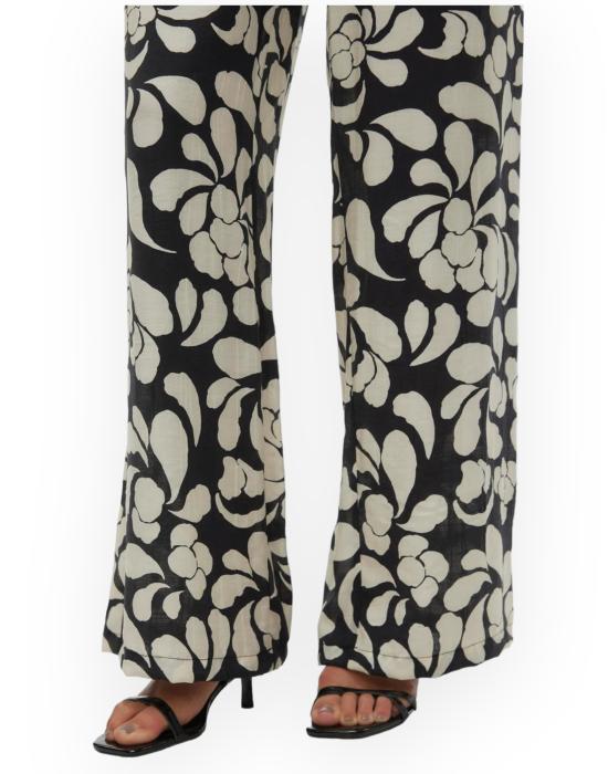  베로 모다 스트레이트 팬츠 10303905 BLACK bianco nero - VERO MODA