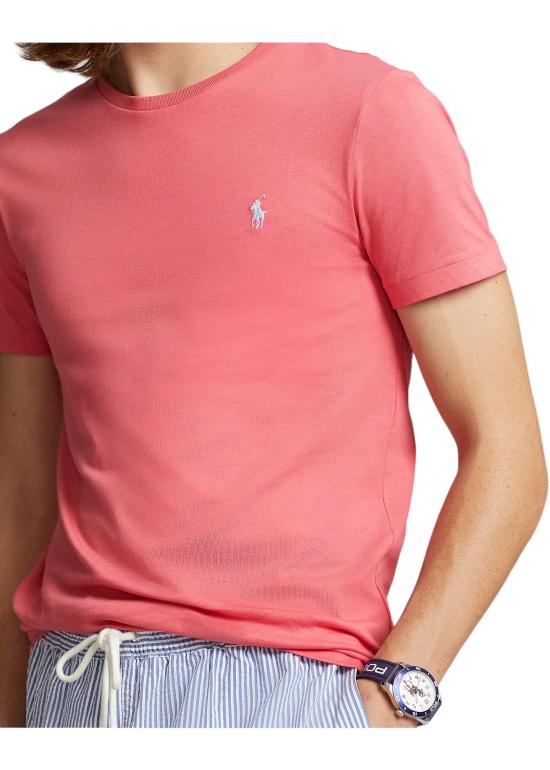  랄프 로렌 반팔 티셔츠 710671438 360 salmone - RALPH LAUREN