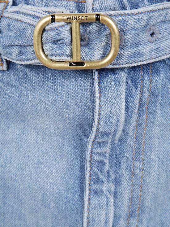  트윈세트 데님 스커트 241TT2391 00078 denim - TWINSET