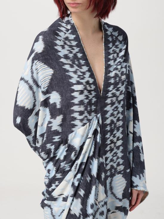  바잘 디럭스 롱 원피스 S9821901 098 azzurro - BAZAR DELUXE