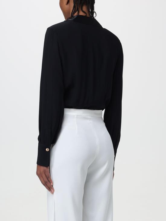  엘리자베타프랜치 바디수트 티셔츠 CBT0241E2 110 nero - ELISABETTA FRANCHI