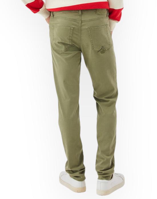  로이로져스 스트레이트 팬츠 RRU089P0370127 C0085 verde militare - ROY ROGER'S