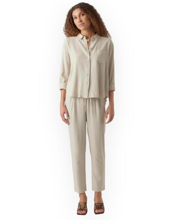  베로 모다 스트레이트 팬츠 10279691 SILVERLINING sabbia - VERO MODA