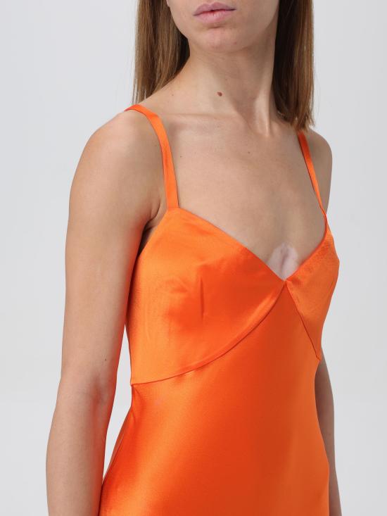  랄프 로렌 롱 원피스 211925100 001 arancione - RALPH LAUREN