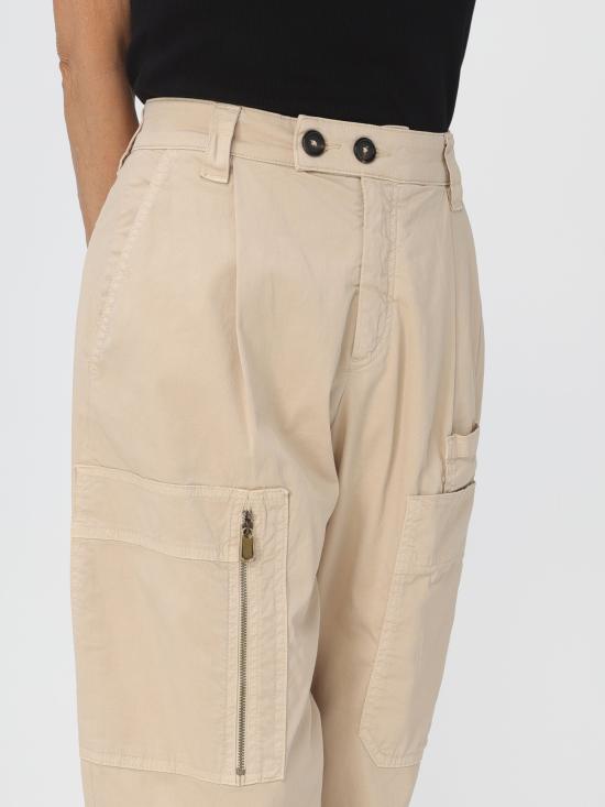  핑코 스트레이트 팬츠 102947A1M4 D06 beige - PINKO