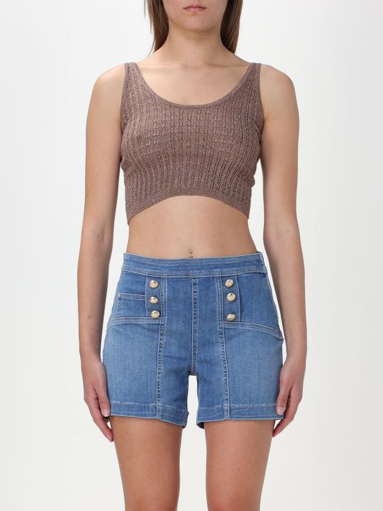  리우조 민소매 티셔츠 CA4370MA72N A4215 cioccolato