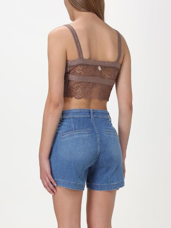  리우조 민소매 티셔츠 CA4370MA72N A4215 cioccolato - LIU JO