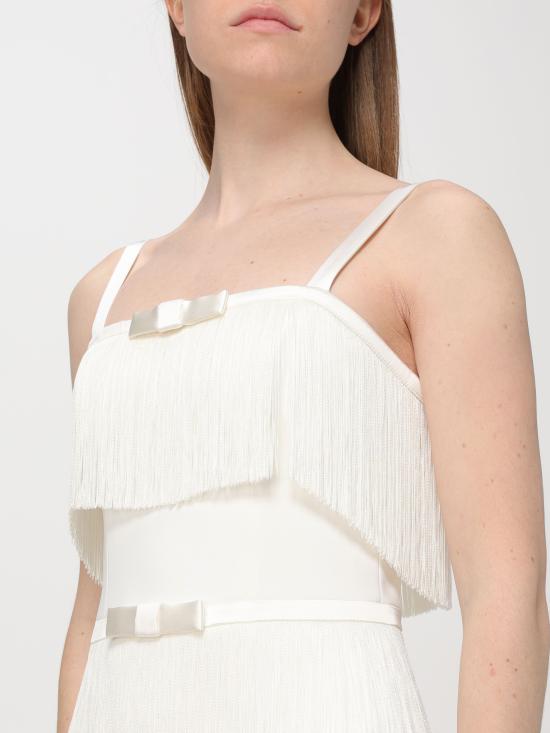  엘리자베타프랜치 숏 원피스 AB63542E2 360 avorio - ELISABETTA FRANCHI