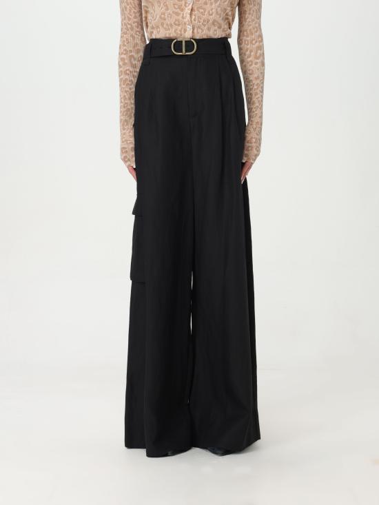  트윈세트 스트레이트 팬츠 241TP2522 00006 nero