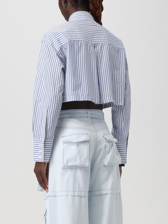 24SS 핑코 셔츠 103060A1OM ZE5 bianco azzurro - PINKO