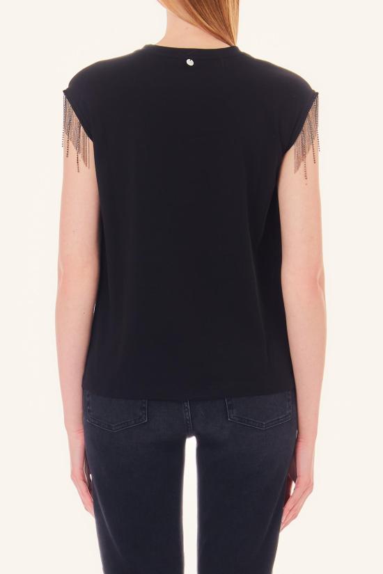  리우조 반팔 티셔츠 WA4016J5003 Q9997 nero - LIU JO